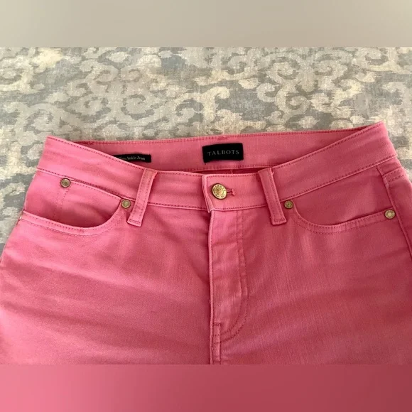 Talbots slim ankle jeans pink 2P - Picture 2 of 5